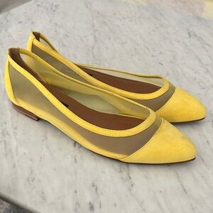 Margaux Size 39 Yellow Flats